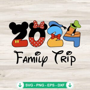 2024 Family Trip SVG file for Cricut cutting machine
