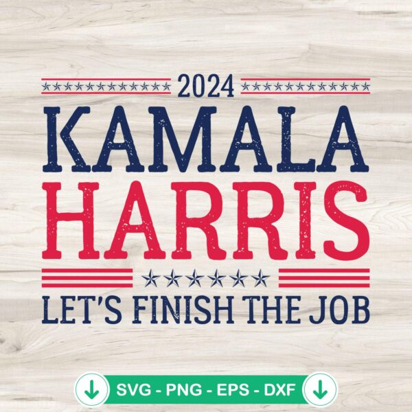 2024 Kamala Harris SVG file for Cricut cutting machine