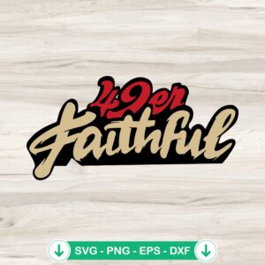 49er Faithful svg file for Cricut, Super Bowl LVIII cutting file