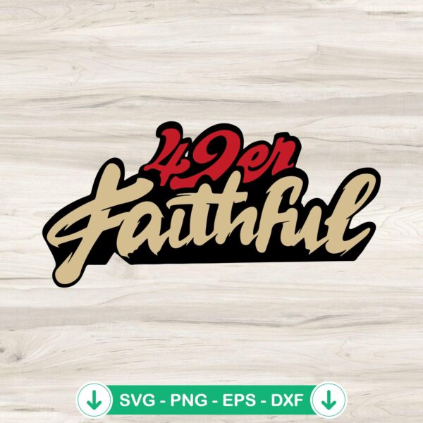 49er Faithful svg file for Cricut, Super Bowl LVIII cutting file