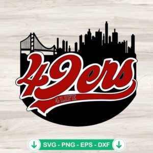 49ers 4 Life SVG file for Cricut, cutting file