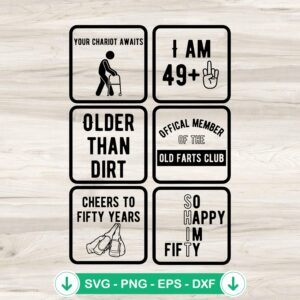 Funny 50th Birthday SVG file, cricut svg cut file