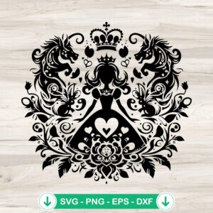 Alice In Wonderland SVG file in Maori style, perfect for Cricut