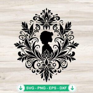 Anna Frozen Mandala SVG file for cutting machines - Cricut SVG