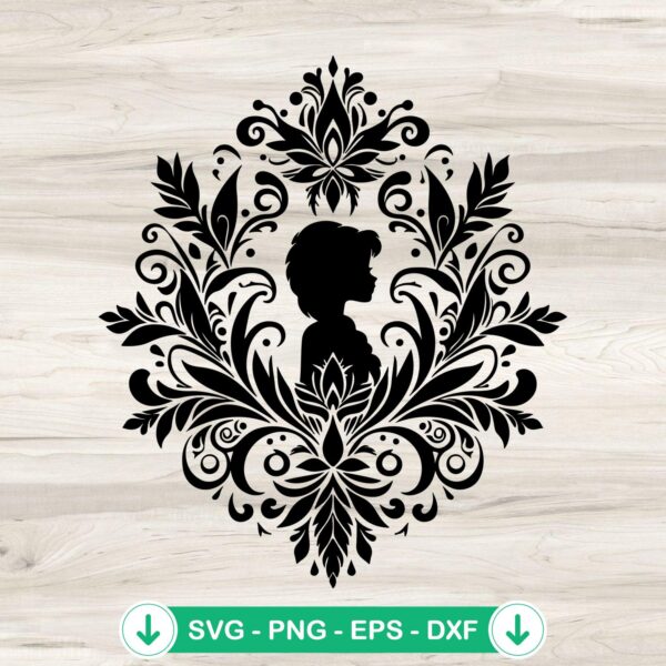 Anna Frozen Mandala SVG file for cutting machines - Cricut SVG