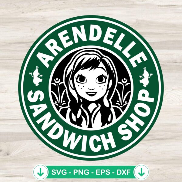 Arendelle Sandwich Shop SVG file for Cricut cut file