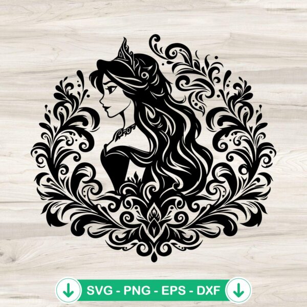 Aurora Mandala SVG file for Cricut cutting machine