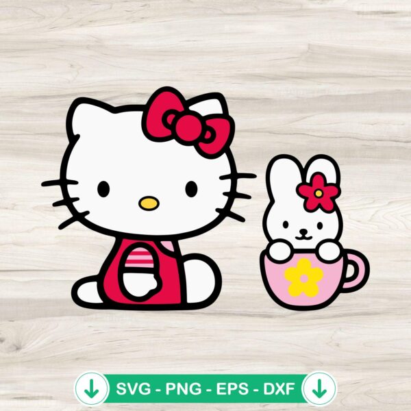 Hello Kitty Baby SVG file for Cricut and DIY projects