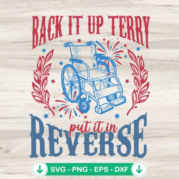 Back It Up Terry SVG file, cricut svg cut file
