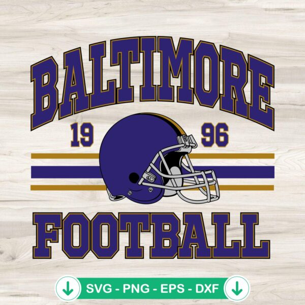 Baltimore Football SVG file for Cricut, Ravens cut file