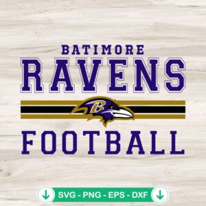 Baltimore Ravens football svg file for cricut svg cutting machine