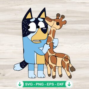 Bandit Heeler Giraffe SVG file for cricut cutting