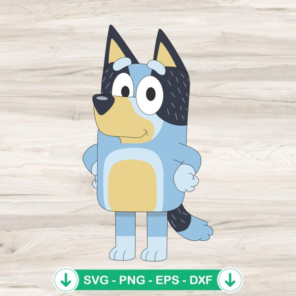 Bandit Heeler svg file for Cricut cutting machine