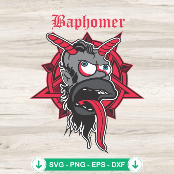 BapHomer Heavy Metal SVG file for cutting machines