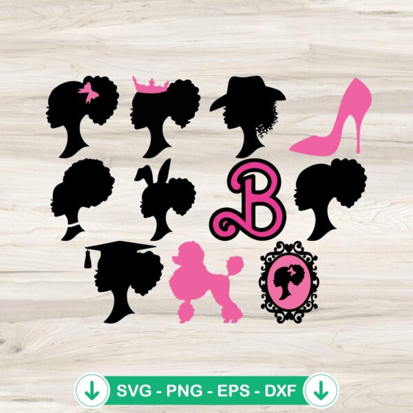 Barbie Doll Collection SVG file for cutting machine