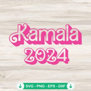Barbie Kamala Harris 2024 SVG file for Cricut and cutting projects