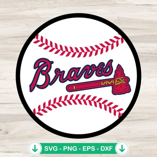 Baseball Atlanta Braves SVG file for cutting machines