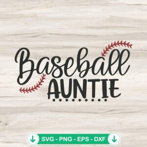 Baseball Auntie SVG file for cutting machines, cricut svg
