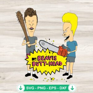 Beavis And Butt-Head SVG file for Cricut cutting machine