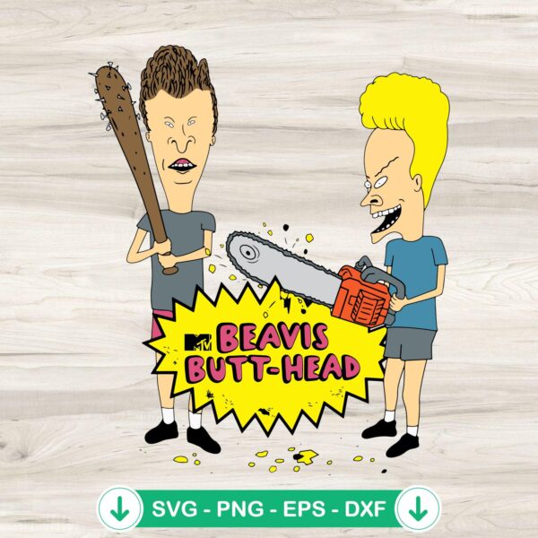 Beavis And Butt-Head SVG file for Cricut cutting machine