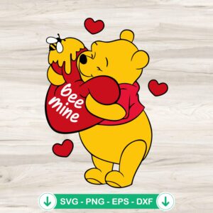 Bee Mine SVG file, Cricut SVG cutting file for Valentine's Day