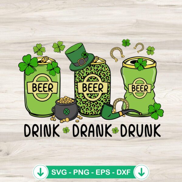 Beer Drink Drank Drunk SVG file for Cricut cutting machine