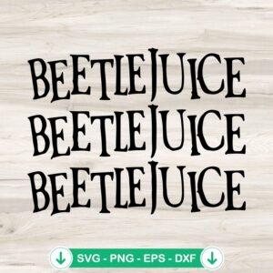 Beetlejuice SVG file for Cricut cutting machine