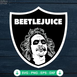 Beetlejuice Las Vegas Raiders SVG file for cutting machine