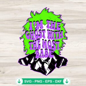 Beetlejuice SVG file for cutting machines, Halloween theme