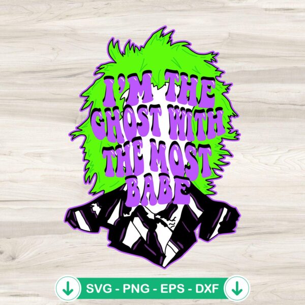 Beetlejuice SVG file for cutting machines, Halloween theme