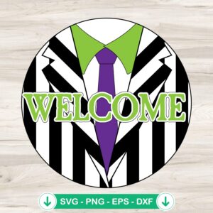 Beetlejuice Welcome svg file for Cricut cutting machine