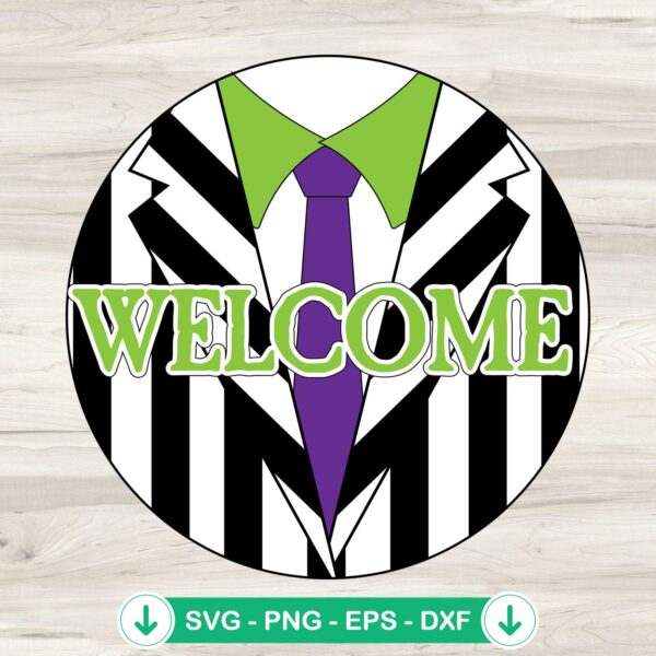 Beetlejuice Welcome svg file for Cricut cutting machine