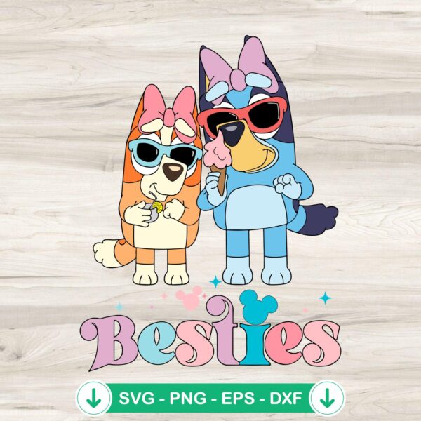 Besties Bluey And Bingo SVG file for Cricut and DIY crafts