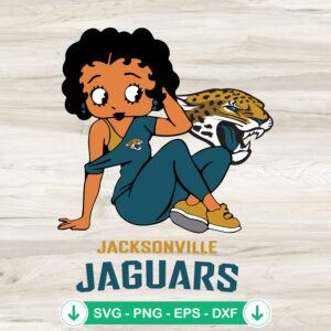 Betty Boop Jacksonville Jaguars SVG file, cricut cutting file