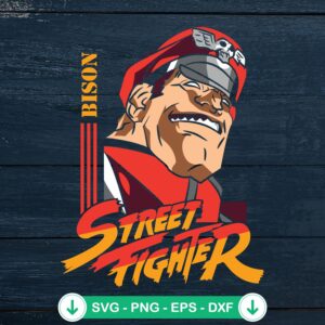 Bison Street Fighter svg file for cutting machine