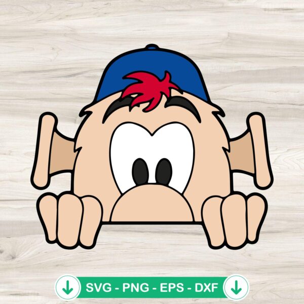 Blooper Atlanta Braves mascot svg file for cricut cutting machine