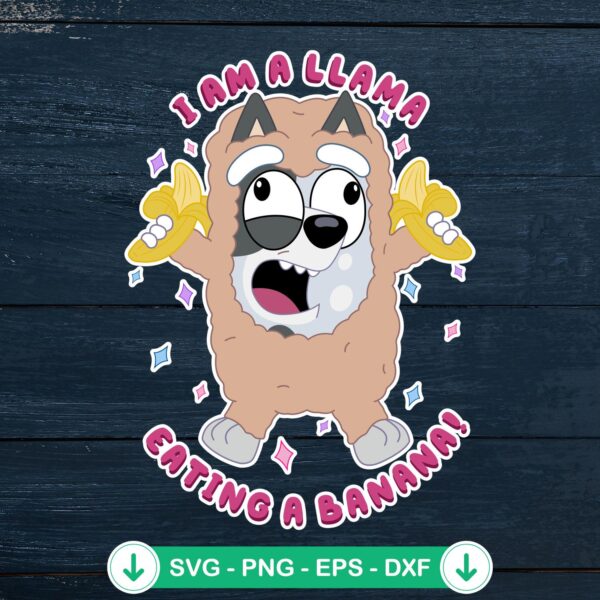 Bluey Aunt Trixie Heeler svg file for Cricut cutting file