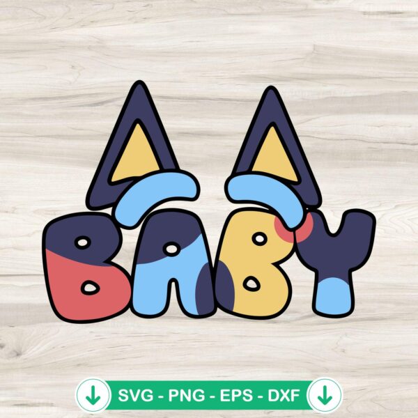 Bluey Baby SVG file for Cricut and cutting machine