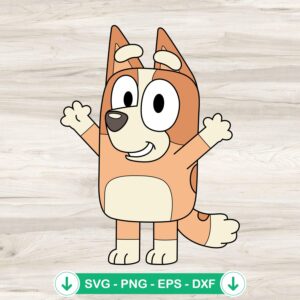 Bluey Bingo SVG file for Cricut cutting machine