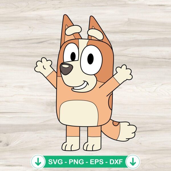 Bluey Bingo SVG file for Cricut cutting machine