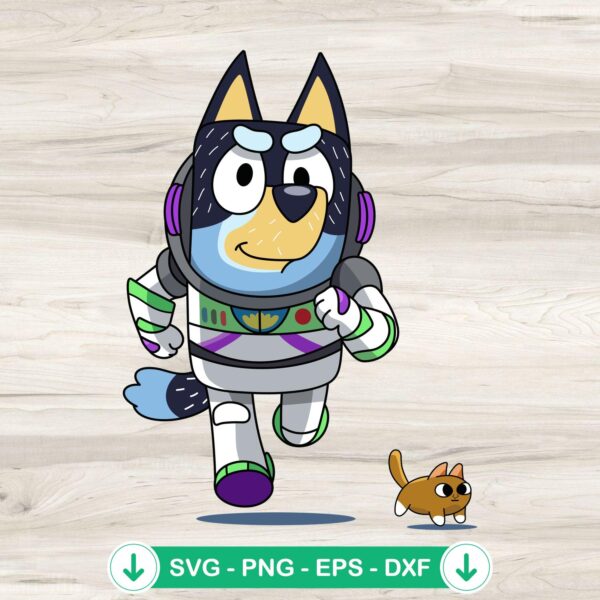Bluey Buzz Lightyear SVG file for Cricut cutting machine
