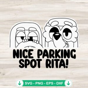 Bluey Grannies svg file for cricut, cutting file