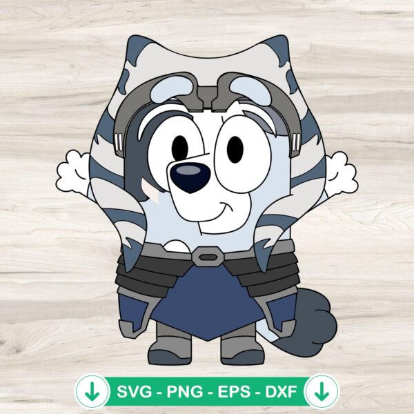 Bluey Muffin Ahsoka SVG file for cutting machines