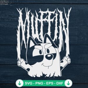 Bluey Muffin Heeler SVG file for cutting machine