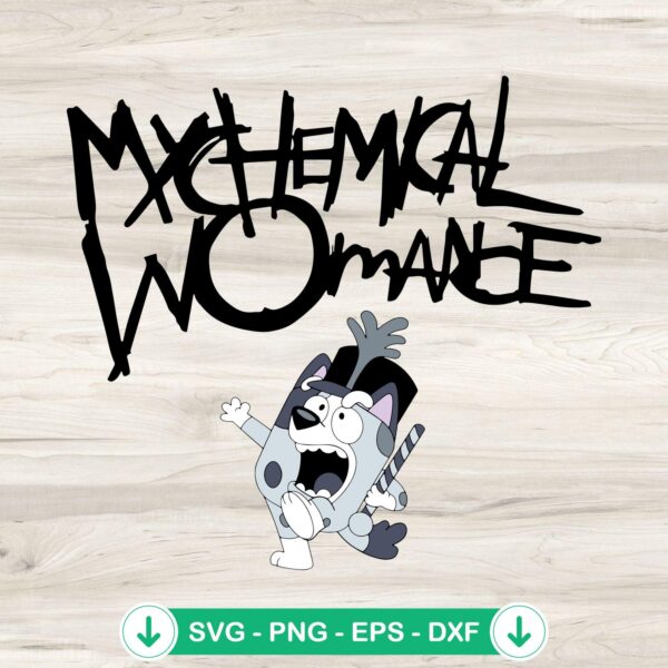 Bluey Muffin My Chemical Romance SVG file for Cricut cutting