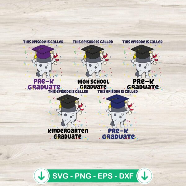 Bluey Muffin Pre K Graduate SVG file, cutting file for Cricut