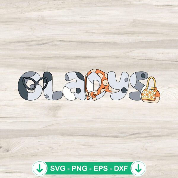 Bluey Muffin Starbucks Cup SVG file for Cricut cutting machines