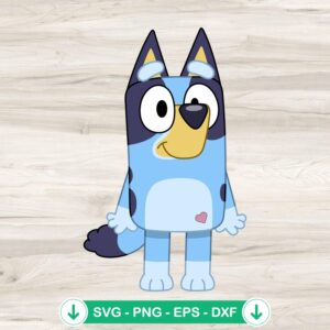 Bluey SVG file for Cricut cutting machine projects