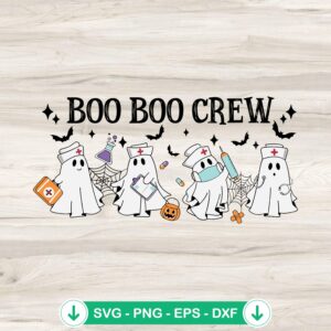 Boo Boo Crew Halloween SVG file for Cricut and cutting machines