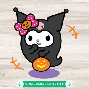 Boo Ghost Kuromi Pumpkin SVG file for cutting machine
